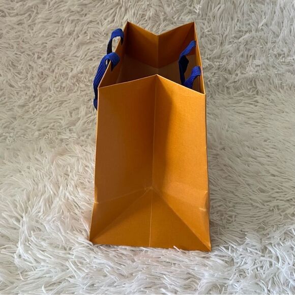 Louis Vuitton Small Orange and Blue Luxury Shopping Tote - Picture 2 of 6